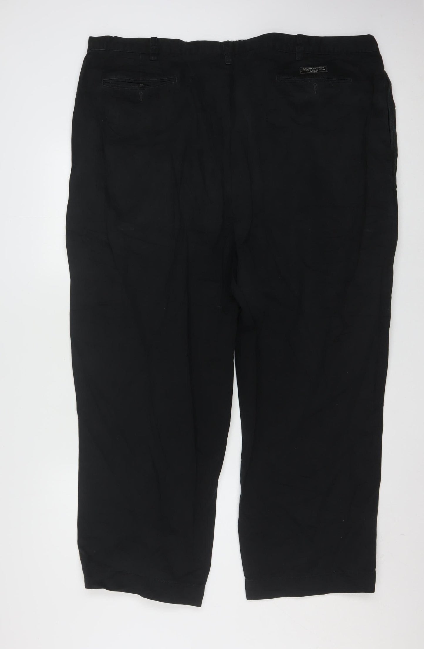 Polo Ralph Lauren Men’s Black 48B-30 Pleated Chino Trousers