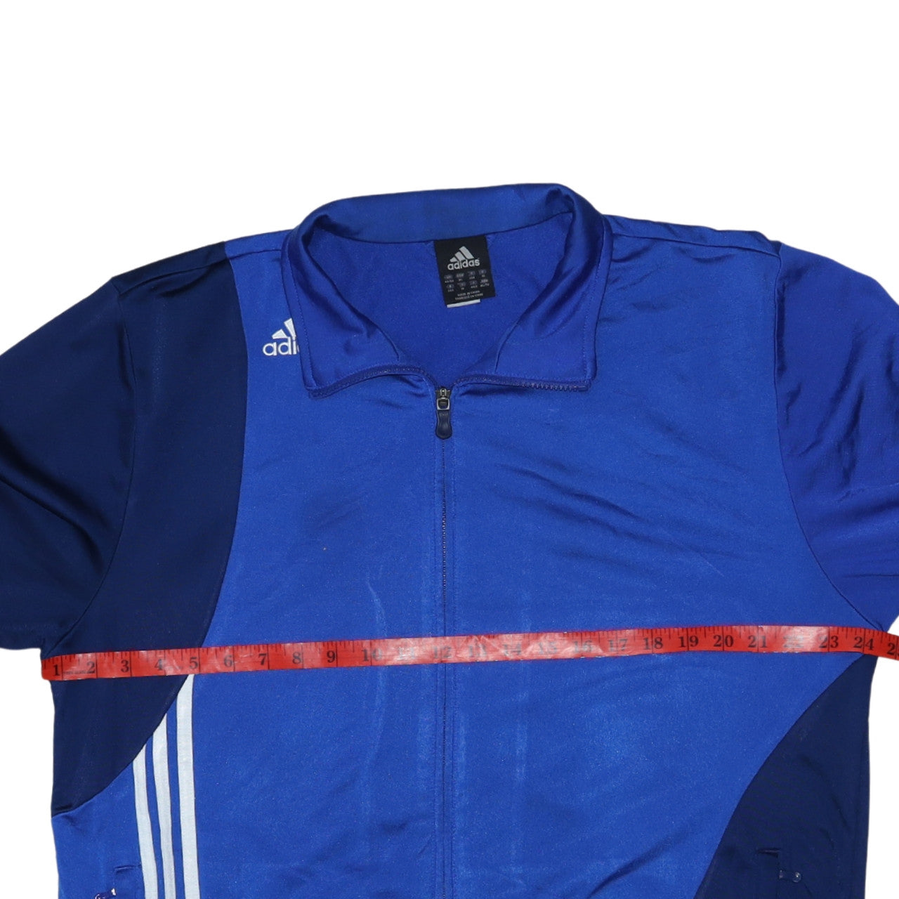 adidas Men's Blue XL Track Jacket Full Zip Sportswear