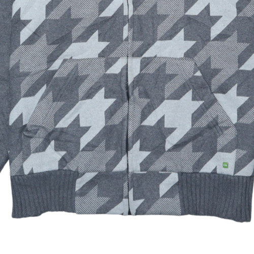 Hugo Boss Mens Grey XL Full Zip Hoodie with Logo