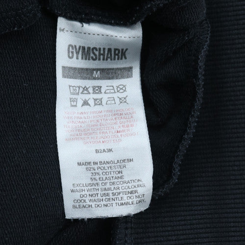 Gymshark Mens Black Full Zip Hoodie Size M Athletic Fit