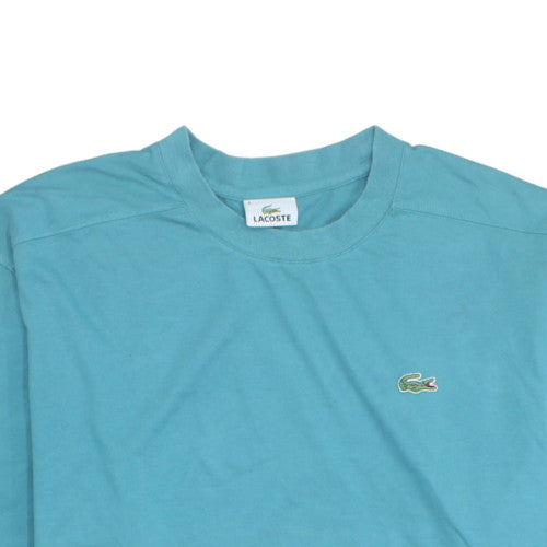 Lacoste Men's Blue Cotton Crew Neck Short Sleeve T-Shirt XL