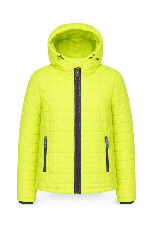 Superdry Women's Yellow Hooded Puffer Jacket Size S