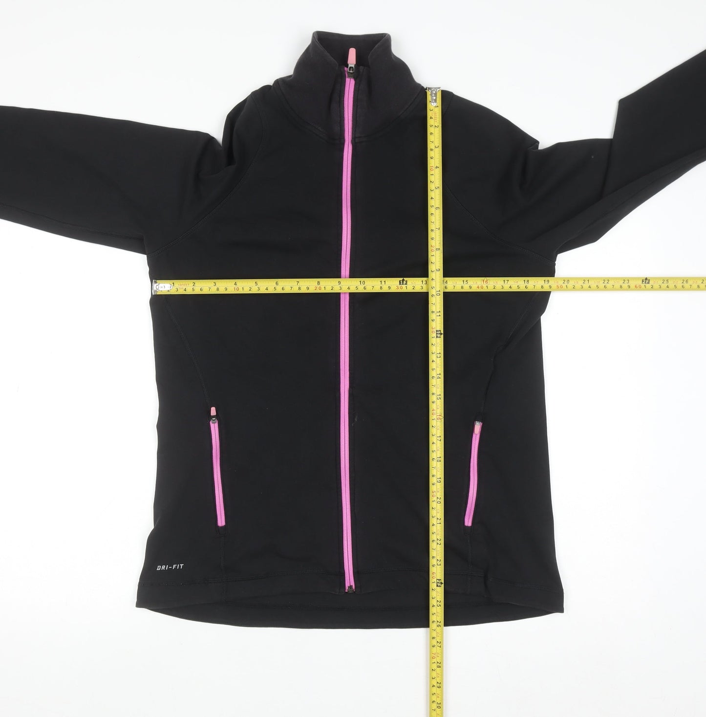 Nike Dri-FIT Women's Black XL Track Jacket Full Zip Running Top