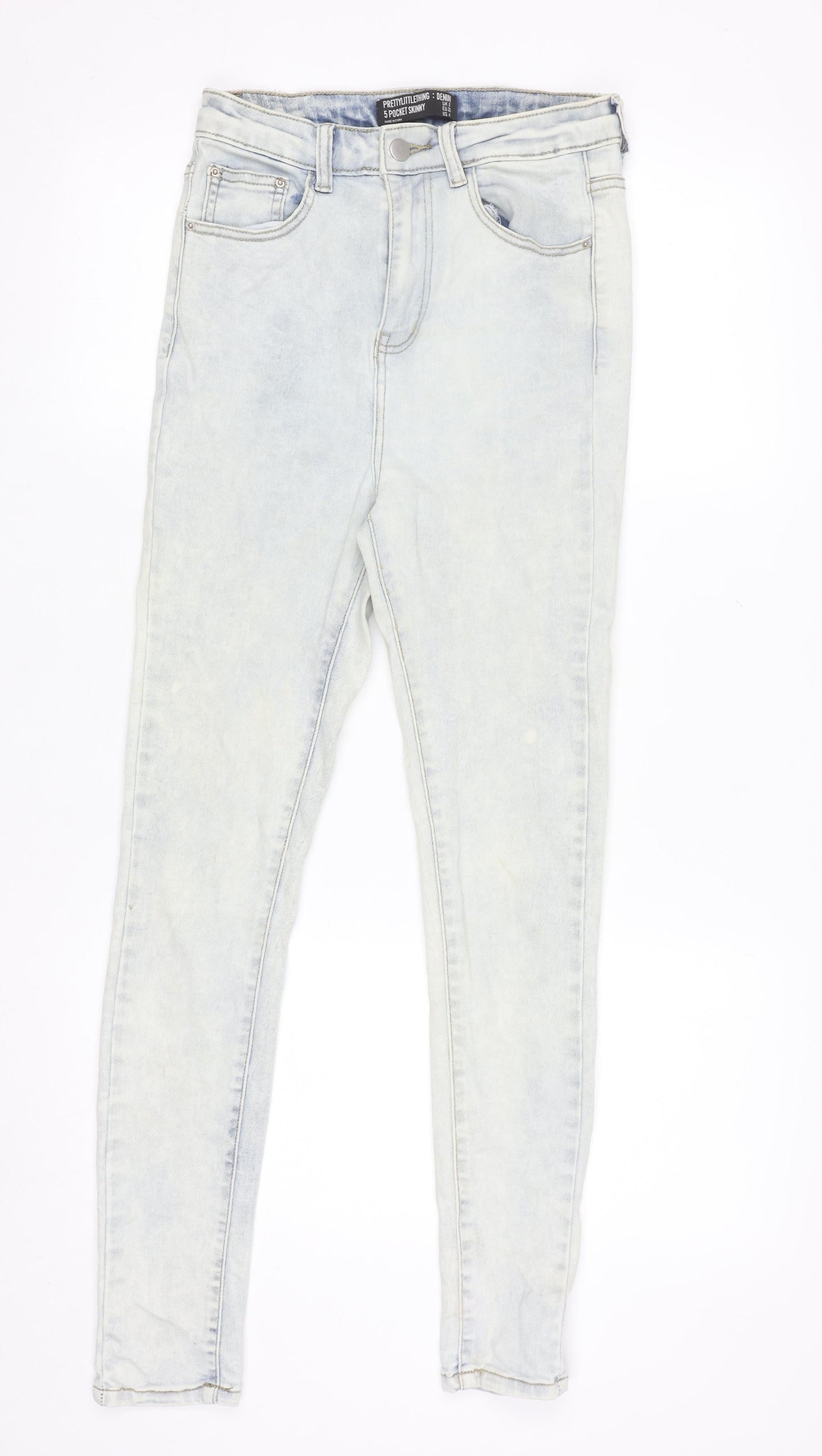 PrettyLittleThing Women's Blue Size 8 Skinny Stretch Jeans