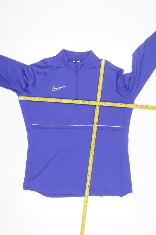 Nike Women’s Purple Dri-Fit 1/4 Zip Long Sleeve Sweatshirt L