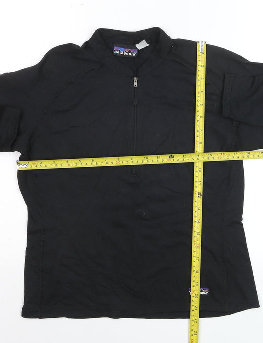 Patagonia Women's Black 1/2 Zip Pullover Sweatshirt M