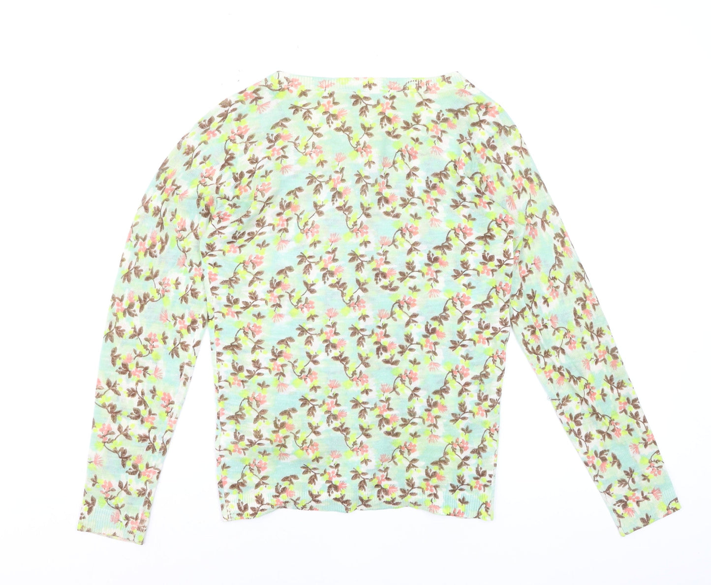 Monsoon Women’s Multicoloured Floral Long Sleeve Cardigan Size 8
