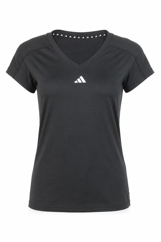 adidas Women's Black XS V-Neck Athletic T-Shirt