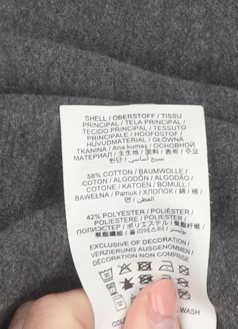 TOG24 Men’s Grey 3XL Pullover Hoodie Fleece Cotton Blend