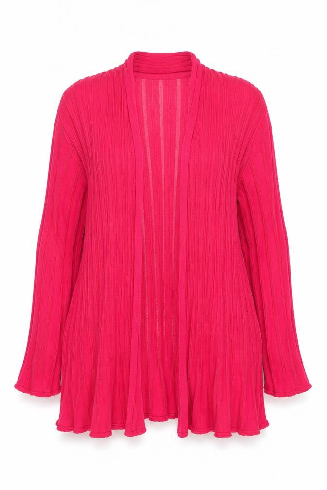 Marks and Spencer Per Una Women’s Pink Size 18 Ribbed Knit Cardigan