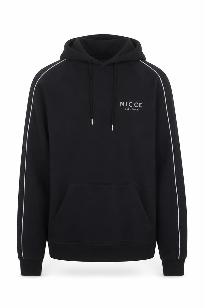 NICCE London Men's Black Small Pullover Hoodie with Logo