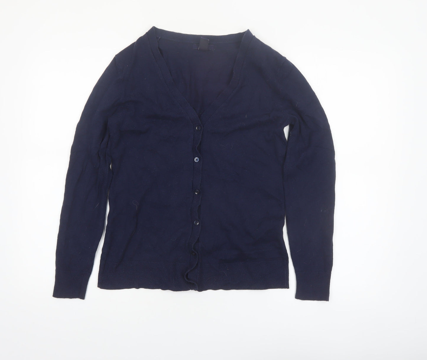 Gap Women's Blue Long Sleeve V-Neck Button Cardigan Size S