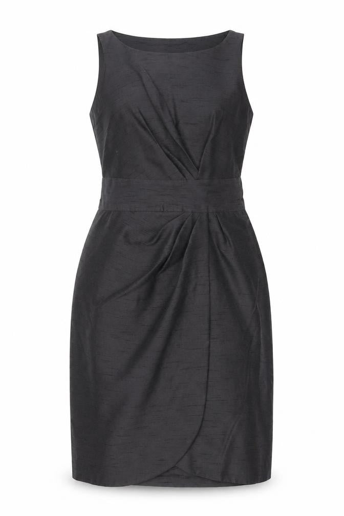 Betty Jackson Black Women's Black Size 14 Sleeveless Sheath Dress