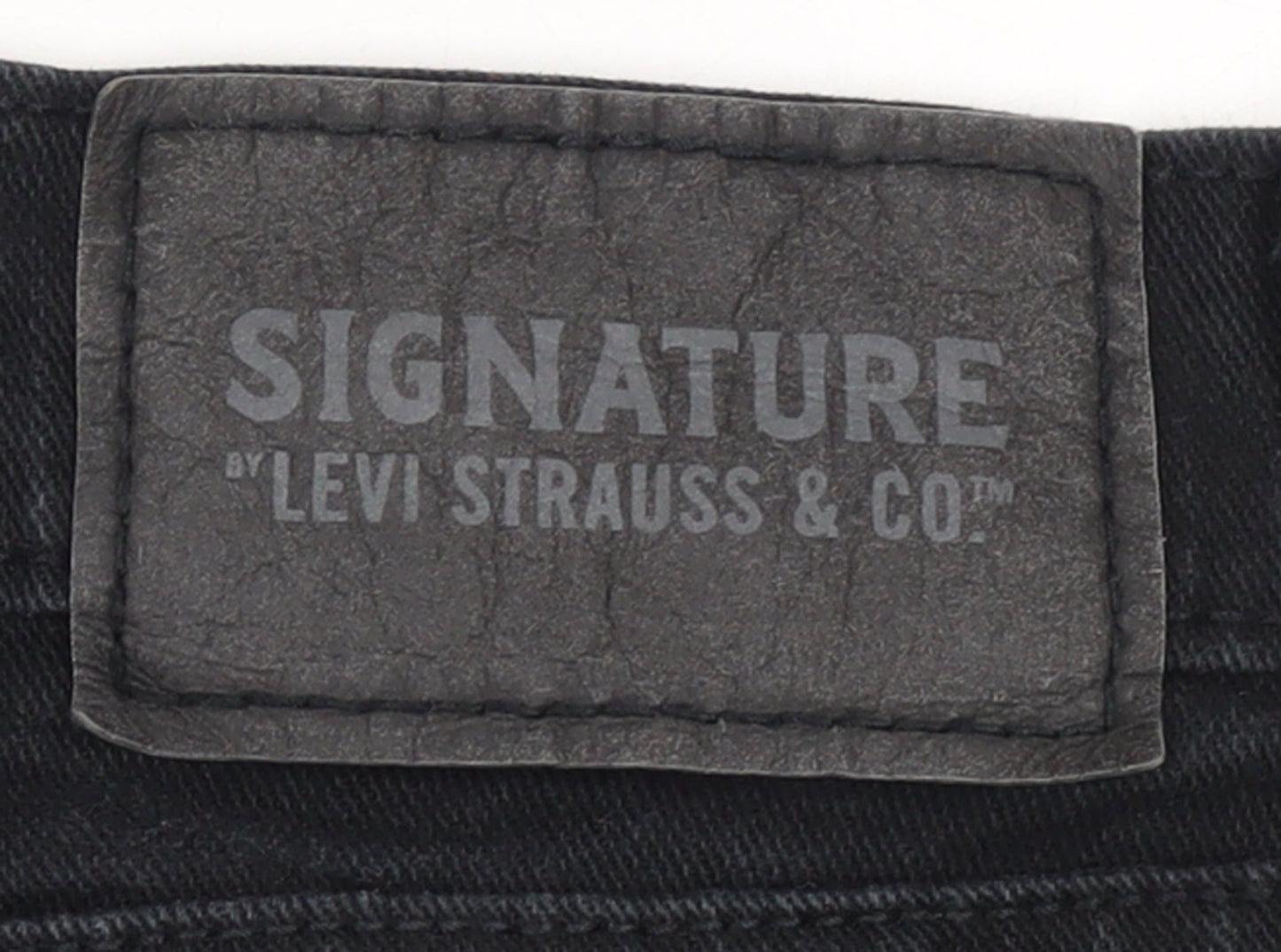 Levi Strauss & Co Men’s Black Straight Regular Fit Jeans 38x32
