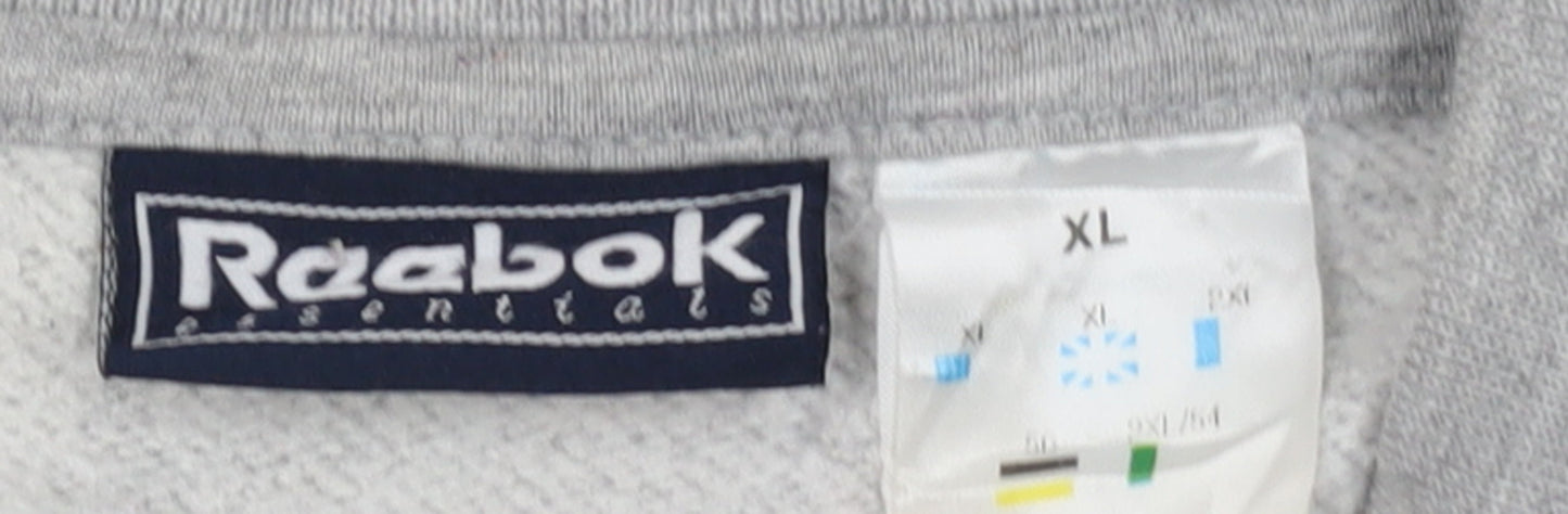 Reebok Men's Grey XL Pullover Crew Neck Sweatshirt
