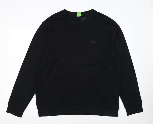 Hugo Boss Men's Black XL Pullover Crew Neck Sweatshirt
