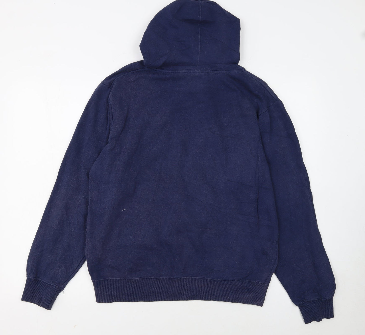 FILA Men's Blue Pullover Hoodie Size S Graphic Sports Fleece