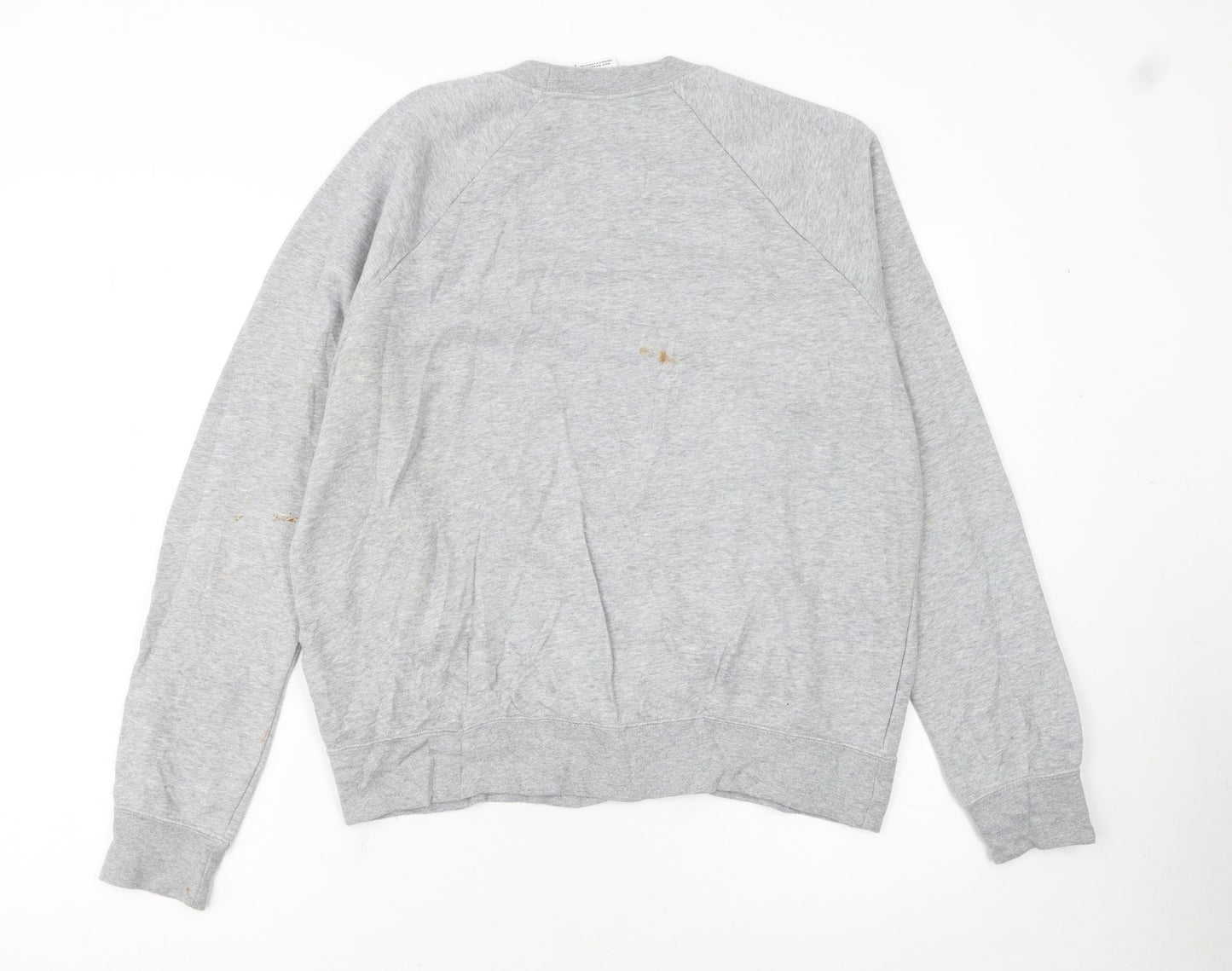 Nike Women Grey Crew Neck Sweatshirt Medium - Casual Pullover