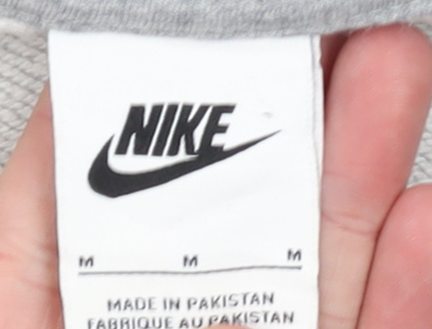 Nike Women Grey Crew Neck Sweatshirt Medium - Casual Pullover