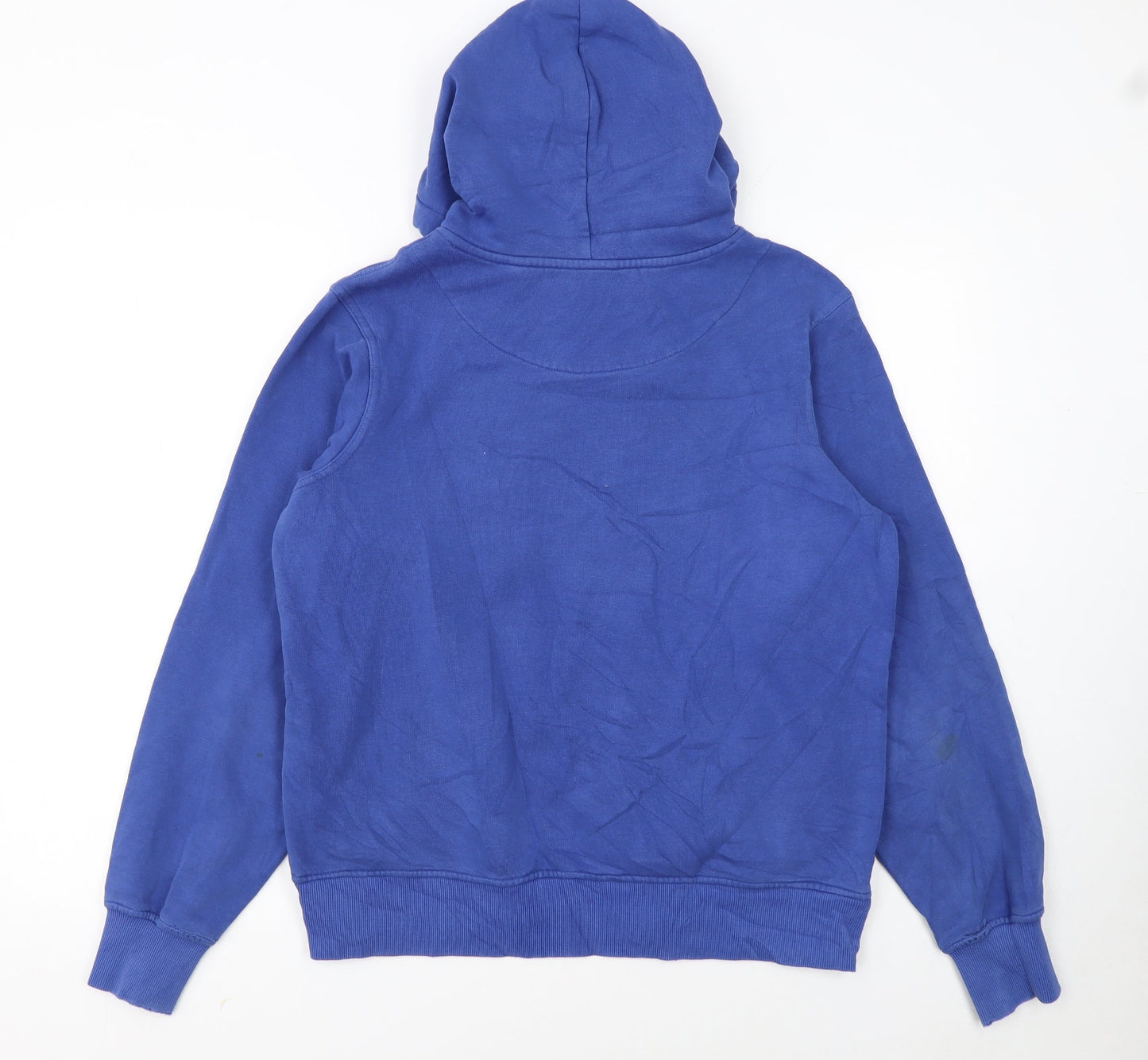 Canterbury Men's Blue Pullover Hoodie S Logo Graphic Rugby Style