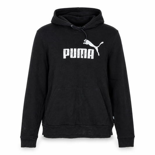 Puma Women's Black Pullover Hoodie Size 14 Logo Print Casual