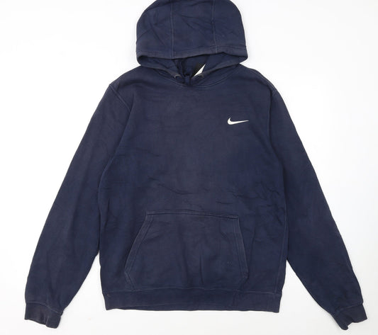Nike Men's Blue Pullover Hoodie Small Regular Fit Sportswear