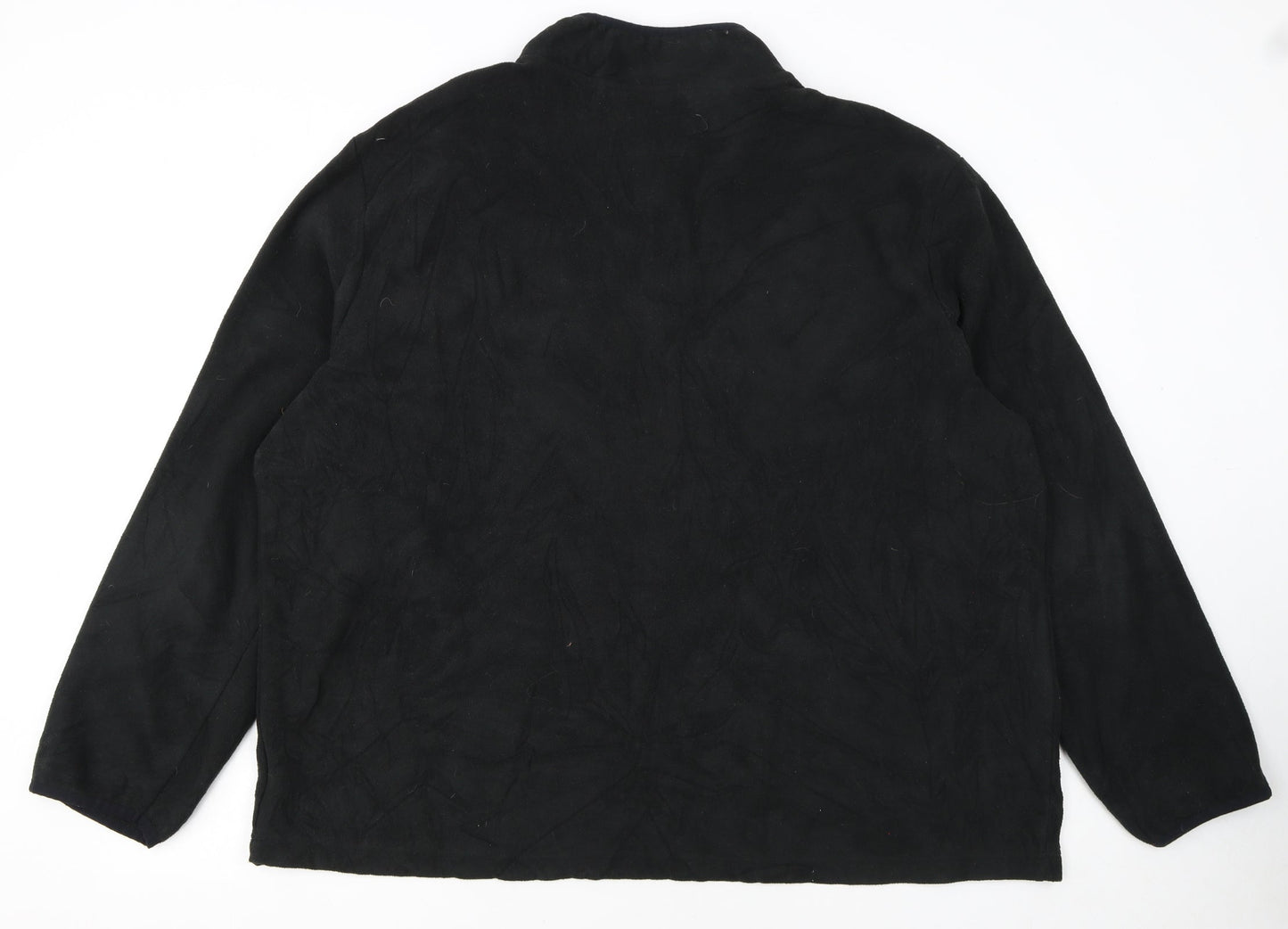Starter Mens Black 2XL Fleece Pullover 1/4 Zip Sweatshirt