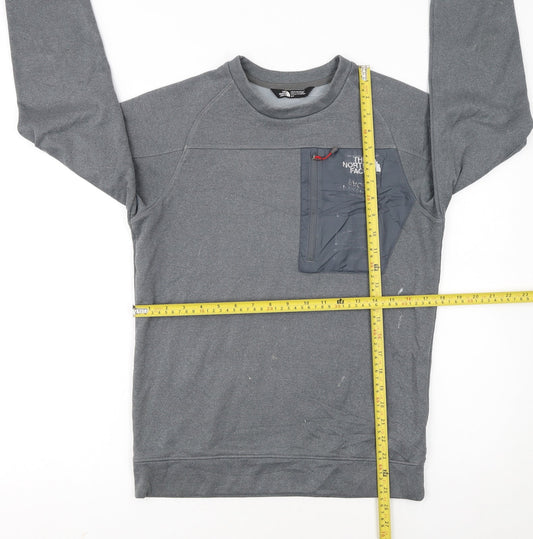 The North Face Men's Grey Pullover Sweatshirt S Outdoor Fleece