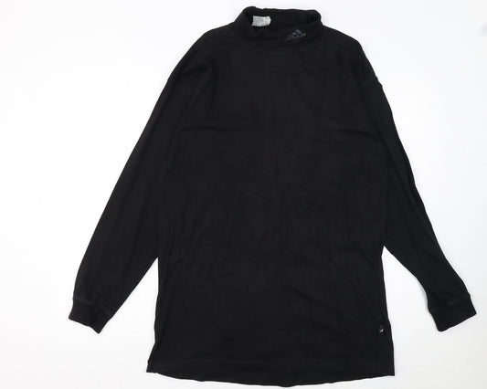 Adidas Women's Black Long Sleeve Pullover Sweatshirt Size 14