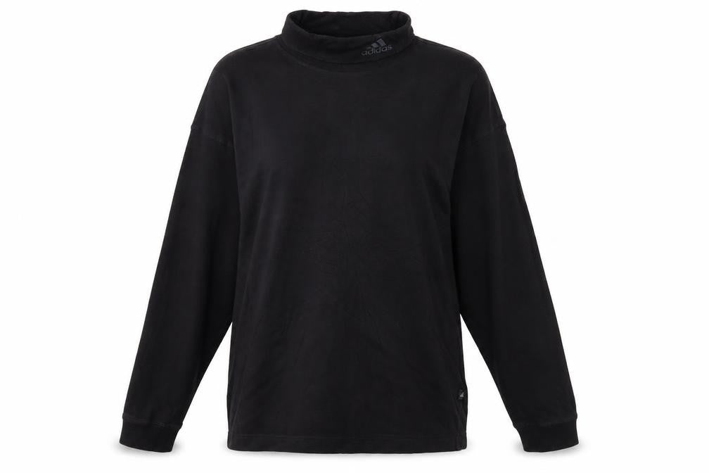 Adidas Women's Black Long Sleeve Pullover Sweatshirt Size 14
