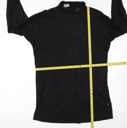 Adidas Women's Black Long Sleeve Pullover Sweatshirt Size 14