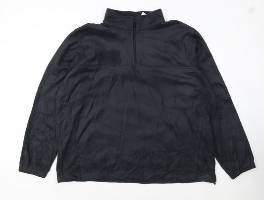 Columbia Men's Black 2XL Fleece 1/4 Zip Pullover Sweatshirt