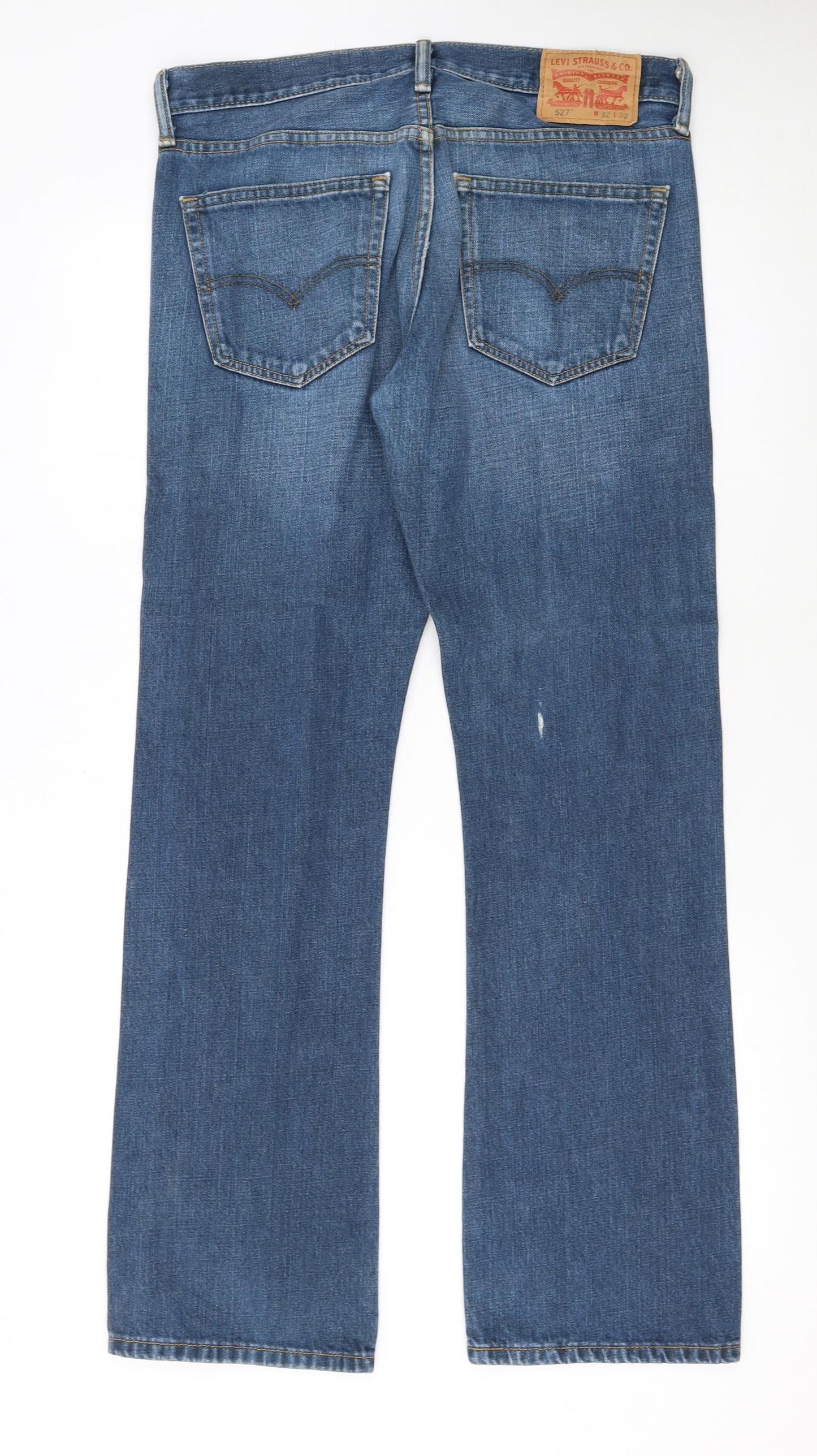 Levi's 527 Men Blue Bootcut Jeans W32 L30 Denim Classic Style