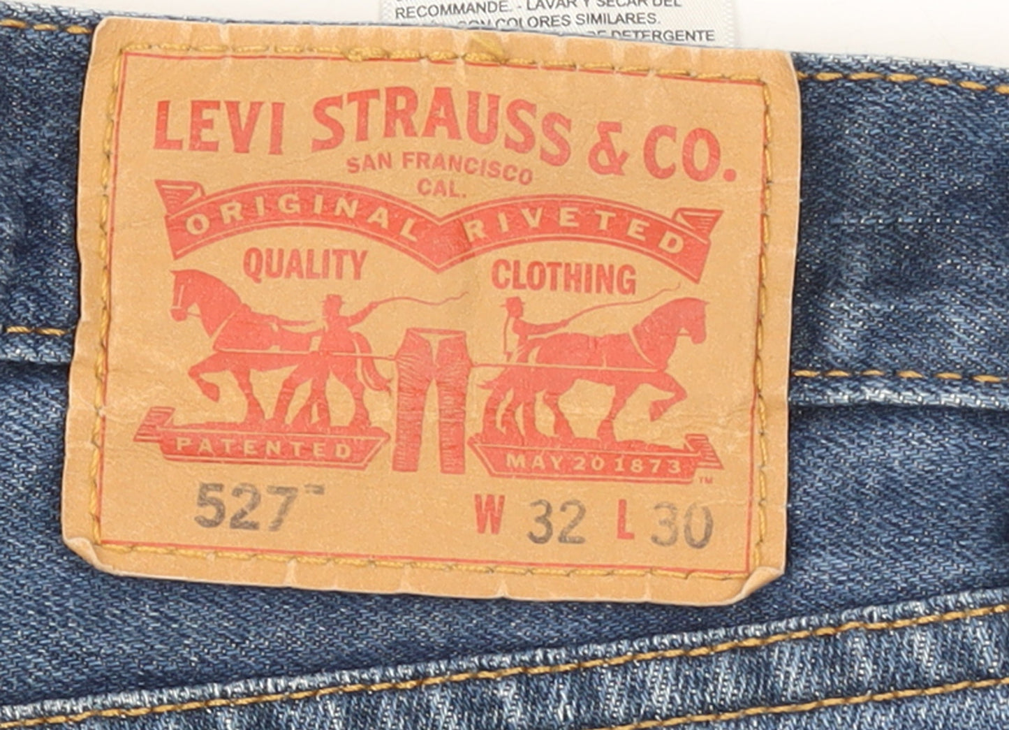 Levi's 527 Men Blue Bootcut Jeans W32 L30 Denim Classic Style