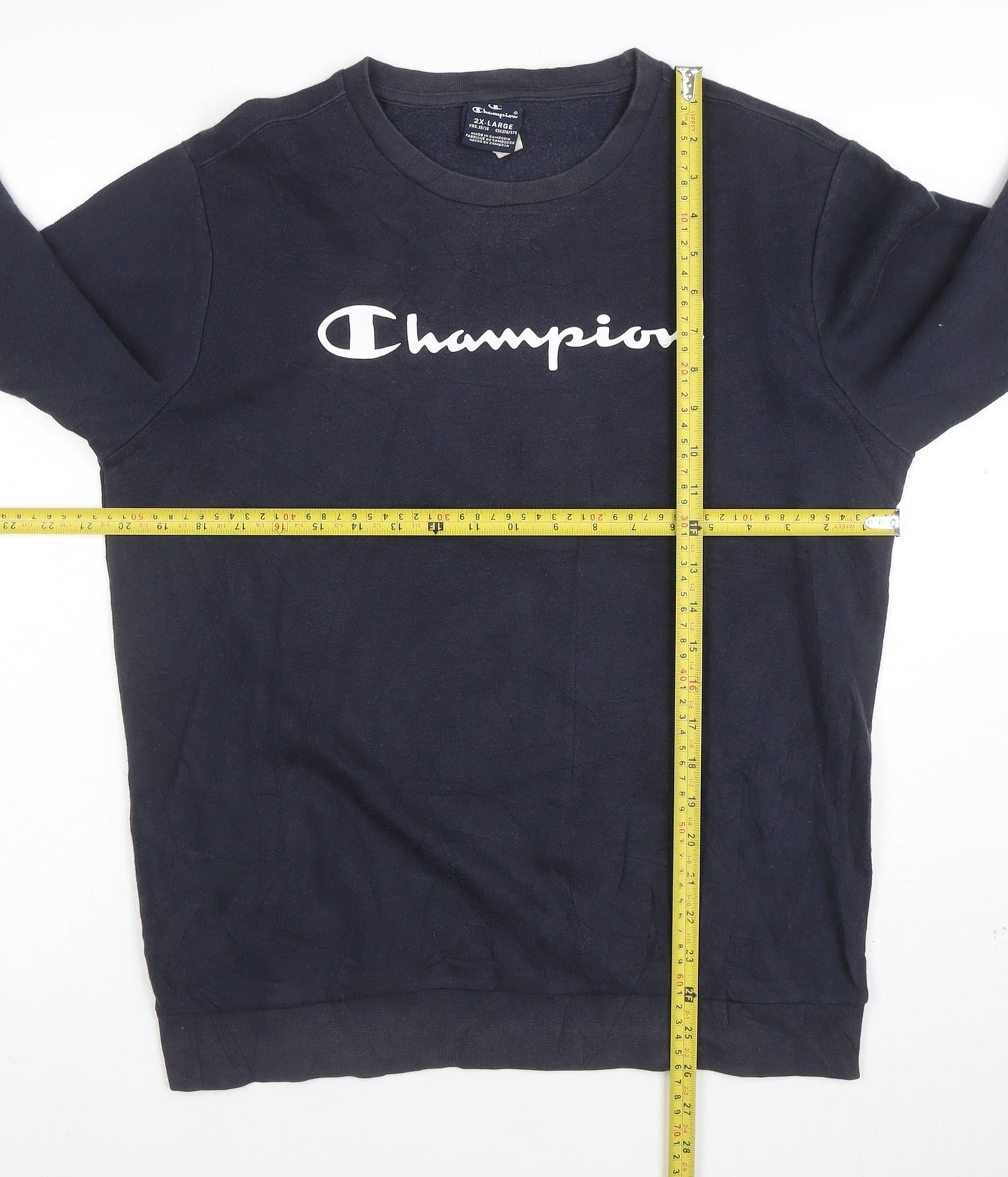 Champion Boys Navy Blue 2XL Crew Neck Pullover Sweatshirt