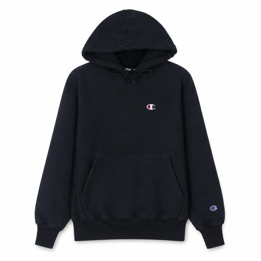 Champion Women's Black Small Pullover Hoodie Reverse Weave Sweatshirt