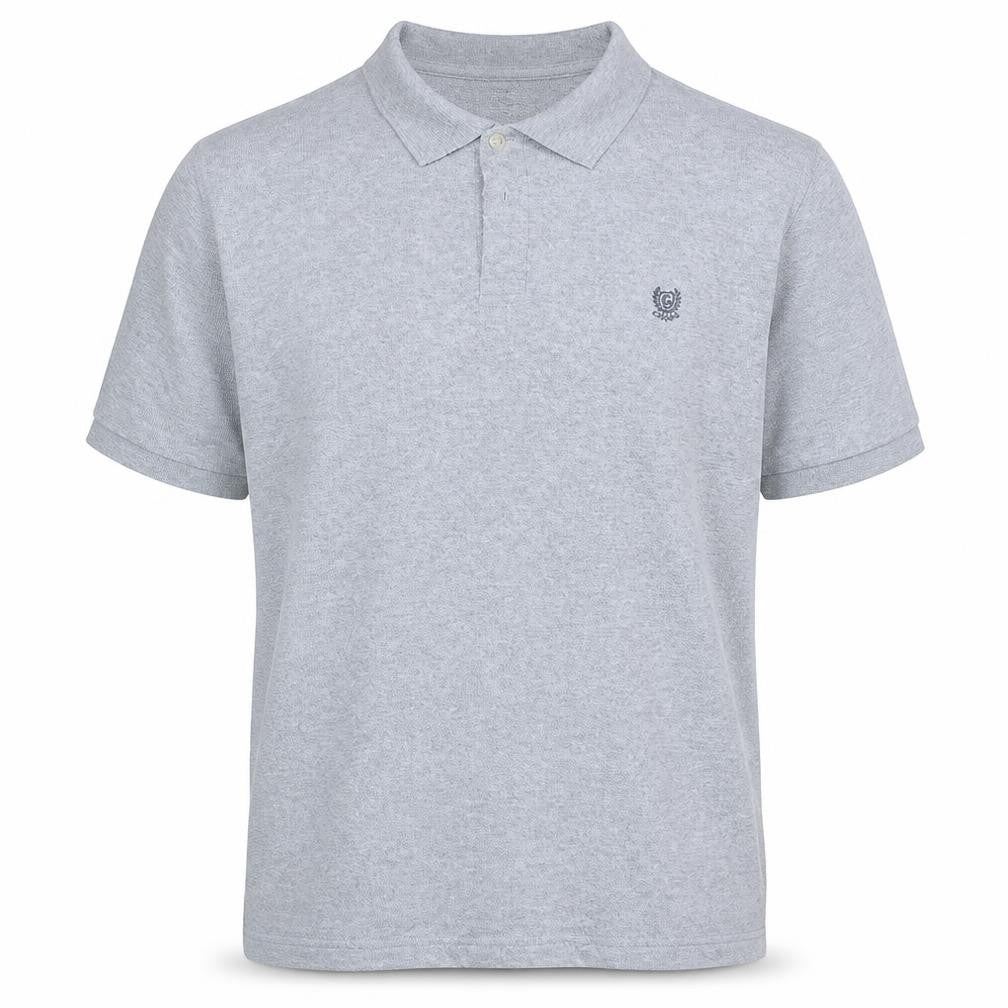 Chaps Men's Grey 3XL Big & Tall Classic Fit Stretch Polo Shirt