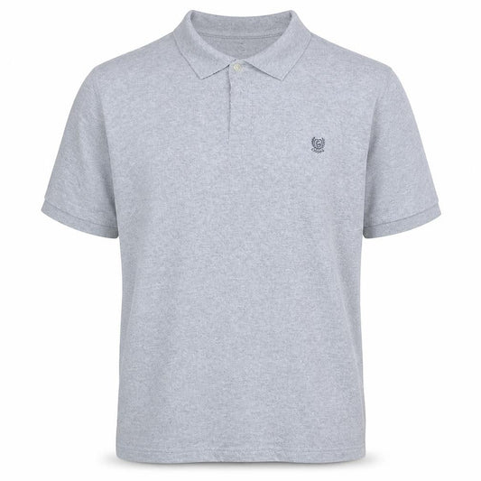 Chaps Men's Grey 3XL Big & Tall Classic Fit Stretch Polo Shirt