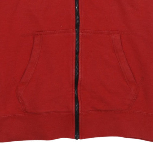 Nike Men’s Red Saracens Full Zip Hoodie Size L Rugby Sportswear