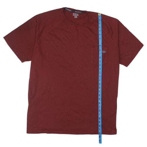 Dickies Men's 4XLT Red Temp-iQ Performance T-Shirt