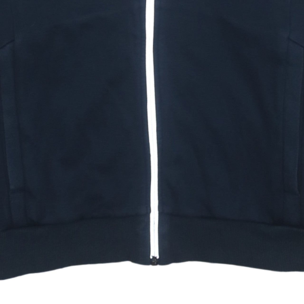 Hugo Boss Men's Blue Full Zip Hoodie M Logo Cotton Blend