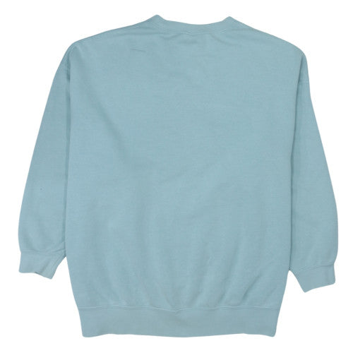 Nike Women's Blue Crew Neck Pullover Sweatshirt Size S Cotton Blend