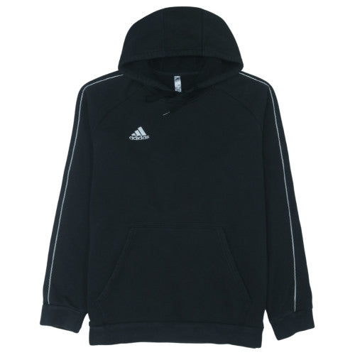 adidas Men’s Black XL Pullover Hoodie with Logo and Pockets