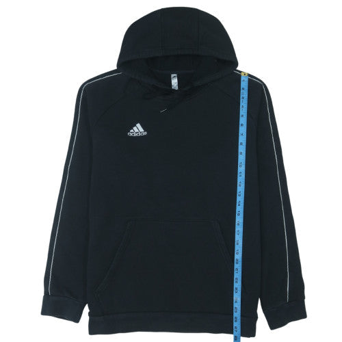 adidas Men’s Black XL Pullover Hoodie with Logo and Pockets