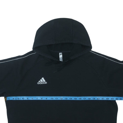 adidas Men’s Black XL Pullover Hoodie with Logo and Pockets