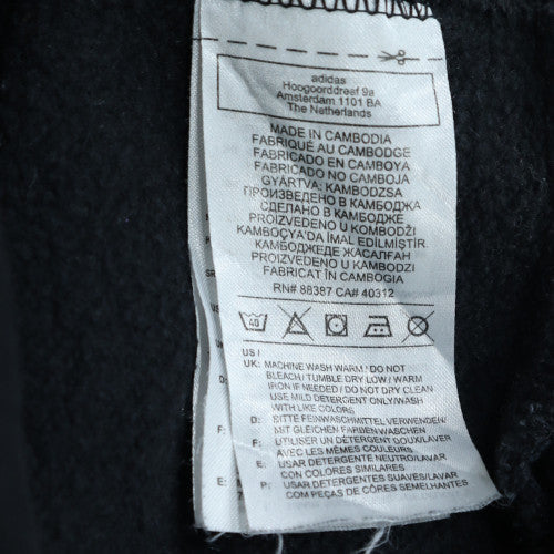 adidas Men’s Black XL Pullover Hoodie with Logo and Pockets