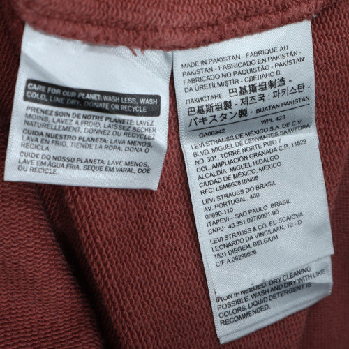 Levi's Men's Brown Standard Crew Neck Sweatshirt Size L