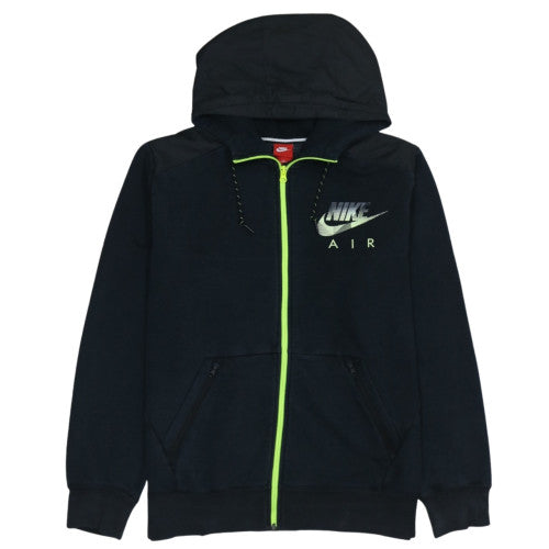 Nike Men's Black XL Full Zip Hoodie Air Logo Sportswear
