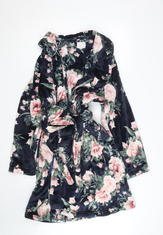 Next Womens Multicoloured Floral Fleece Robe XL Kimono Style
