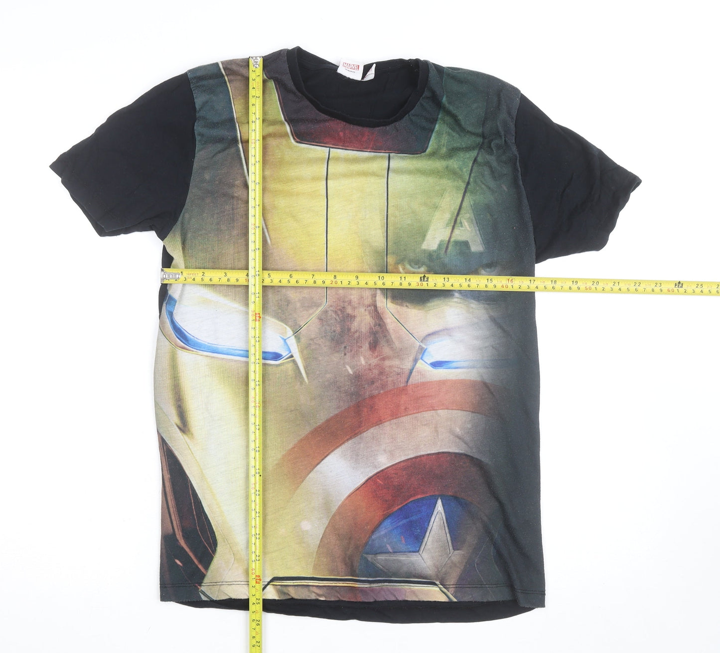 Marvel Men's Multicoloured Medium Graphic Print Superhero T-Shirt